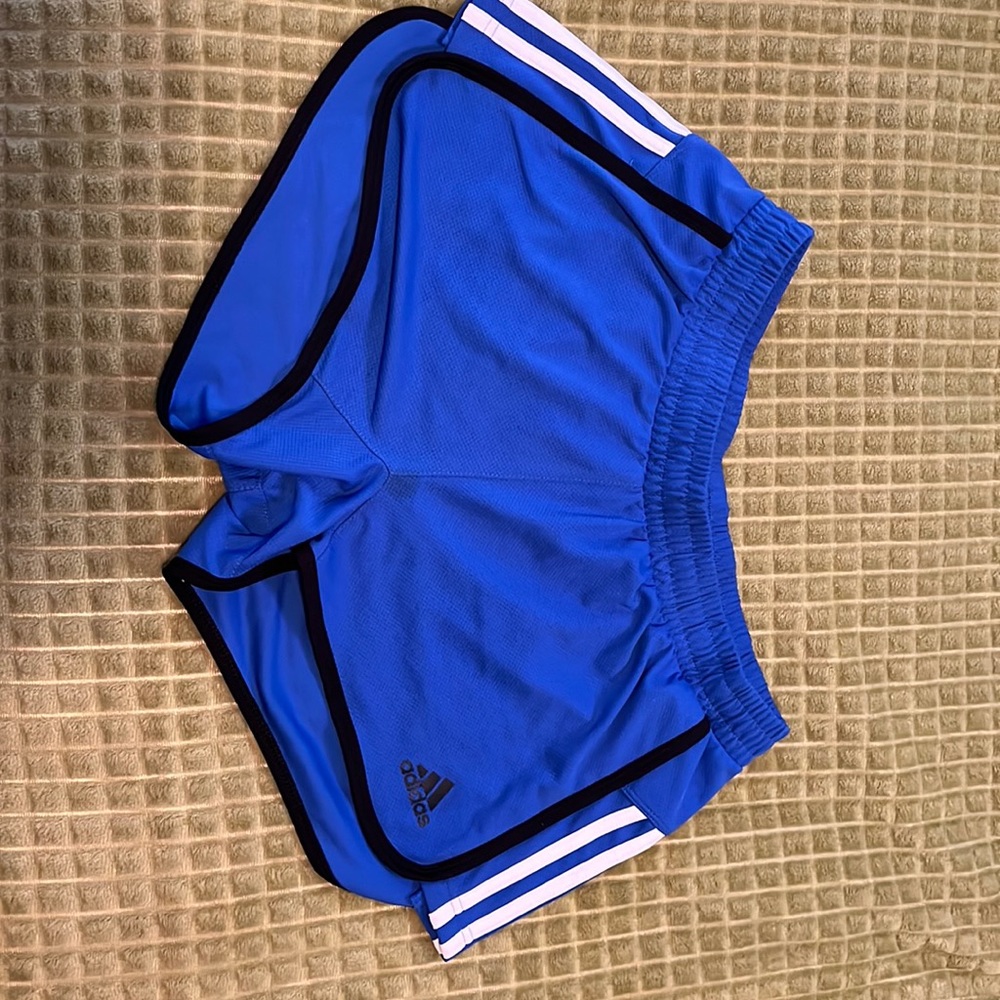Blue Adidas’s athletic shorts. Size Medium